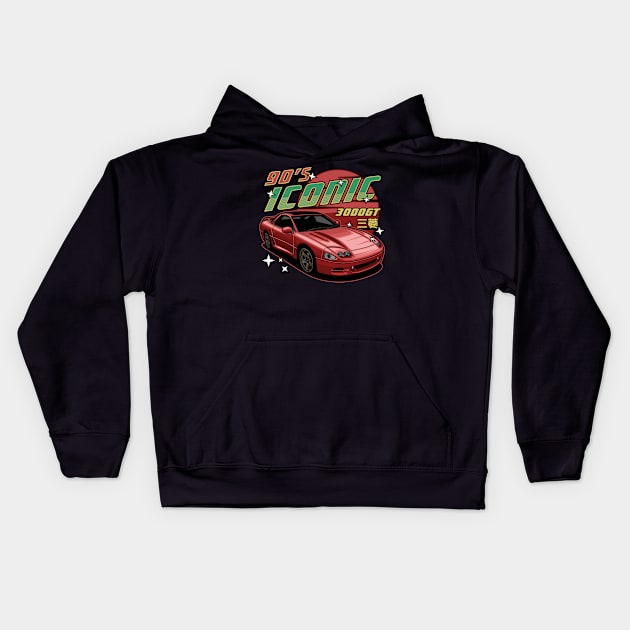 3000 GT Kids Hoodie by CreativeRAS